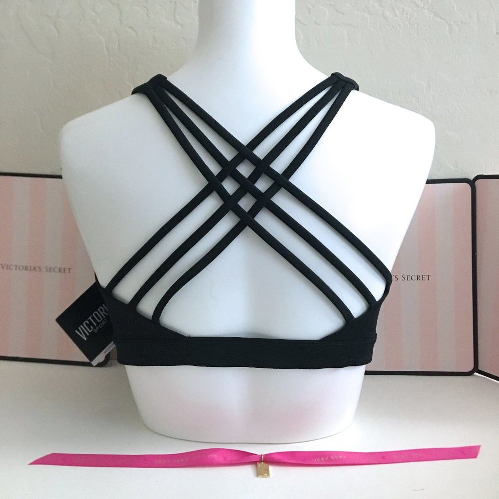 Victorias Secret Sport Lounge Strappy Bra Bralette Gym Activewear M